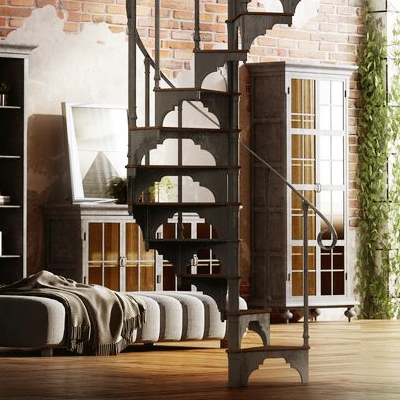 cast iron spiral staircase Bordeaux