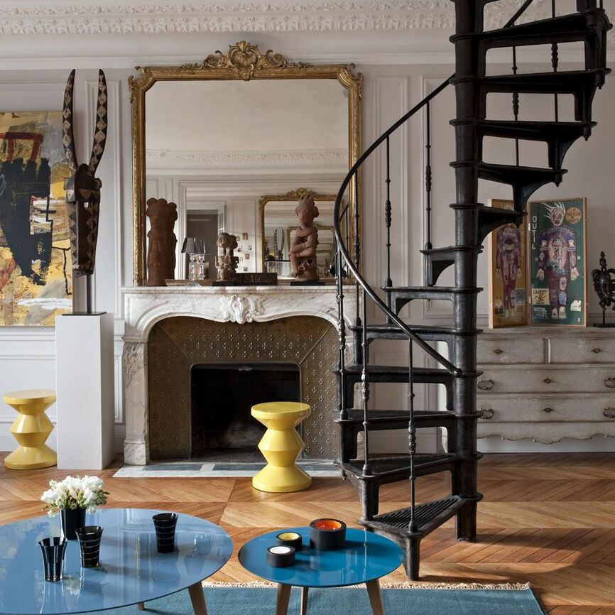 cast iron spiral staircase Paris